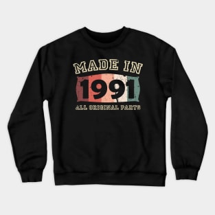 Made 1981 Original Parts 40th Birthday Crewneck Sweatshirt